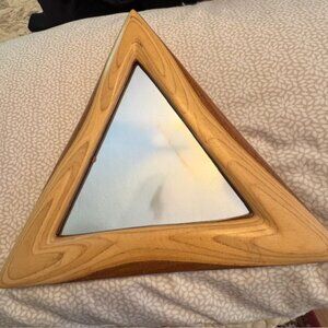 Wood triangle frame, handmade